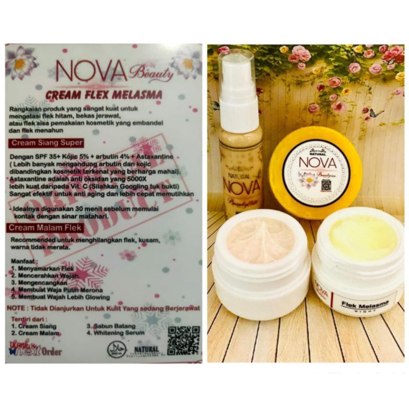 Paket Flek Melasma_Nova BeautySkin skincare terlaris dan pembersih muka termurah terbaru