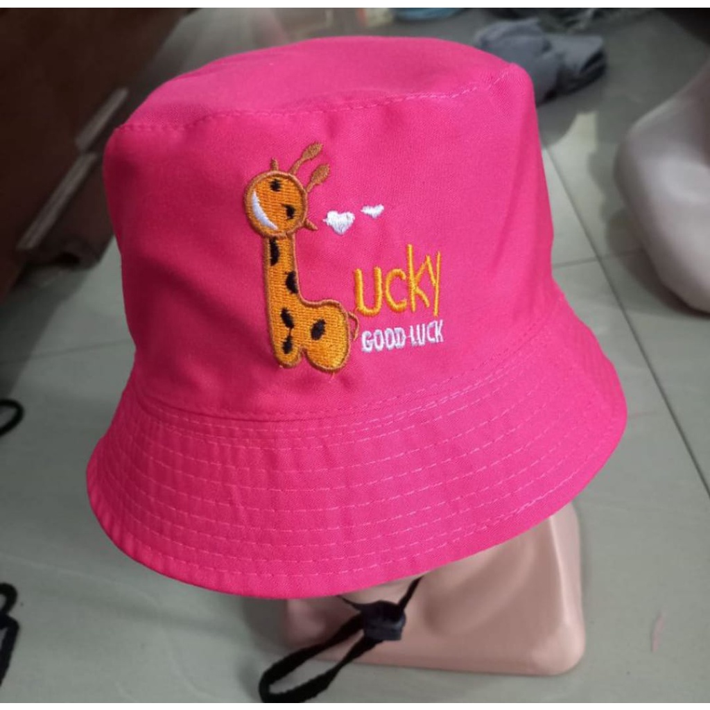 Topi Anak Bucket Jerapah Lucky