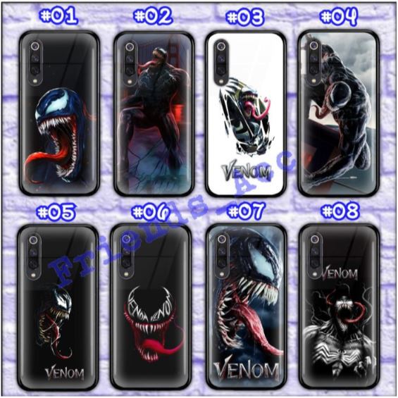 XIAOMI REDMI 4A , 4X , 5A , 5+ PREMIUM CASE CASING GLASS MOTIF VENOM