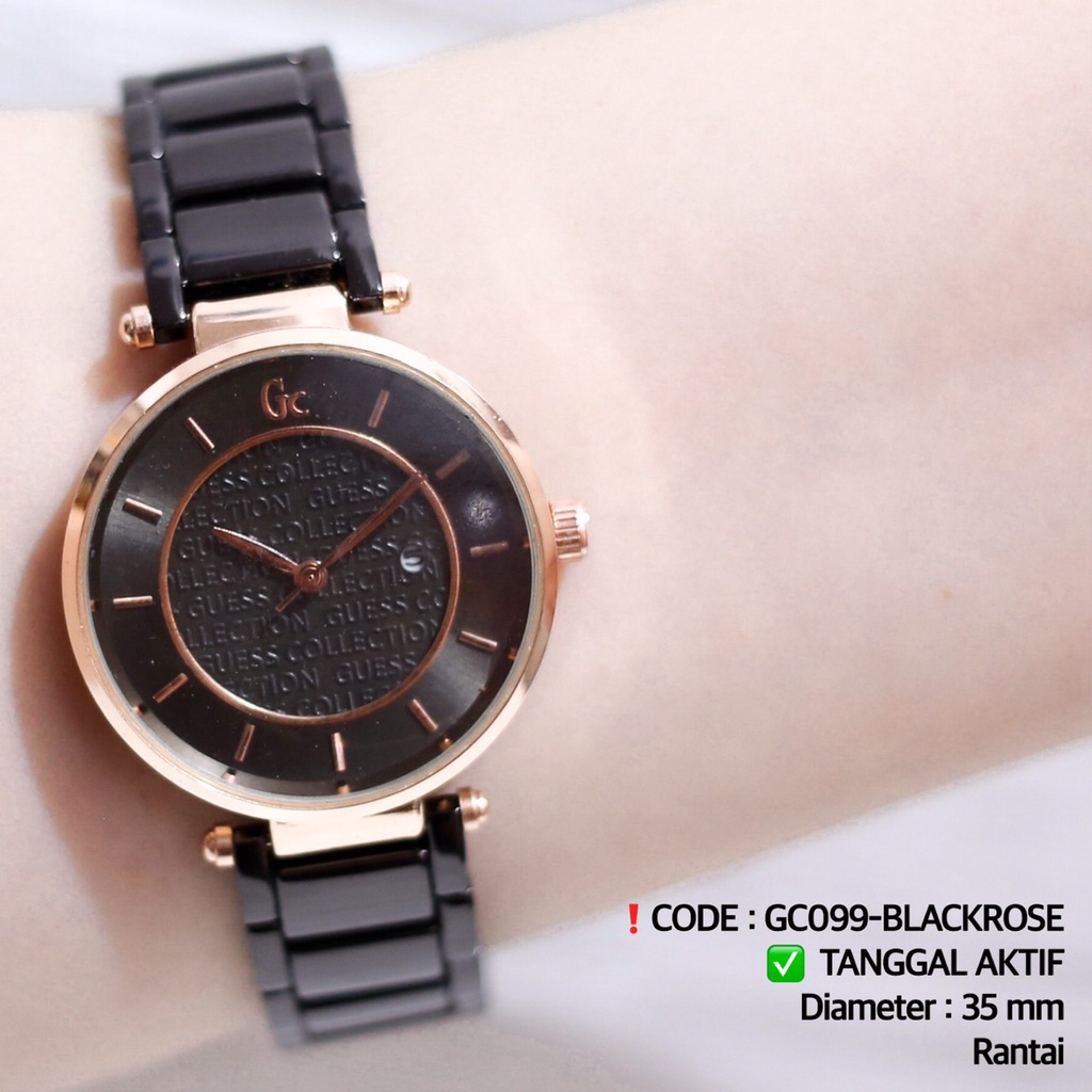Jam tangan korea wanita guess pesta rantai stainless fashion cewek harga termurah GR002 GR011 GR012