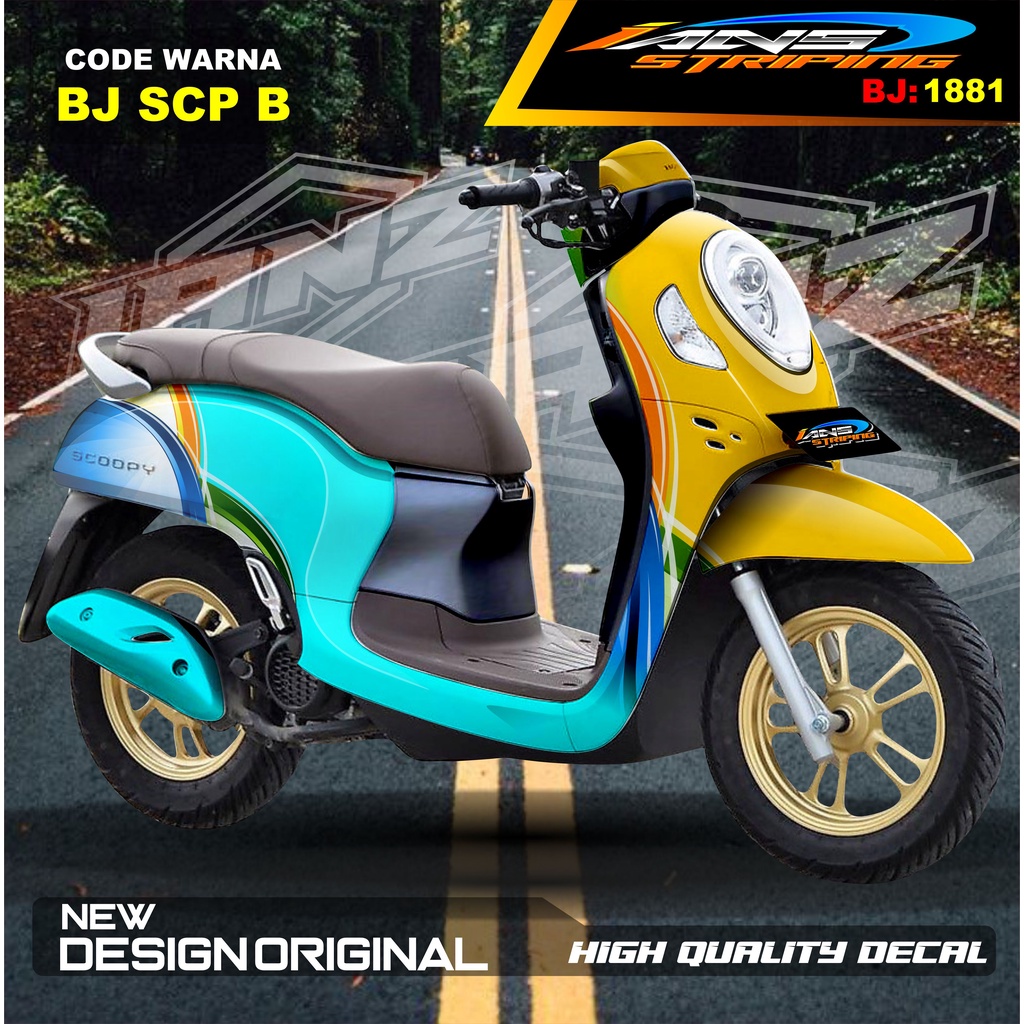 STICKER FULL BODY SCOOPY / STICKER ALL NEW SCOOPY / STIKER FULL BODY SCOOPY TERMURAH / STIKER MOTOR SCOOPY / STIKER MOTOR