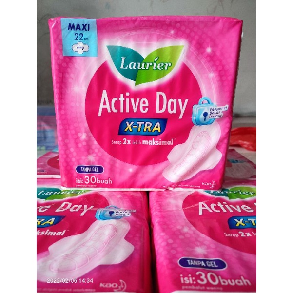 Laurier Active Day Wing 30 pads (Sayap)