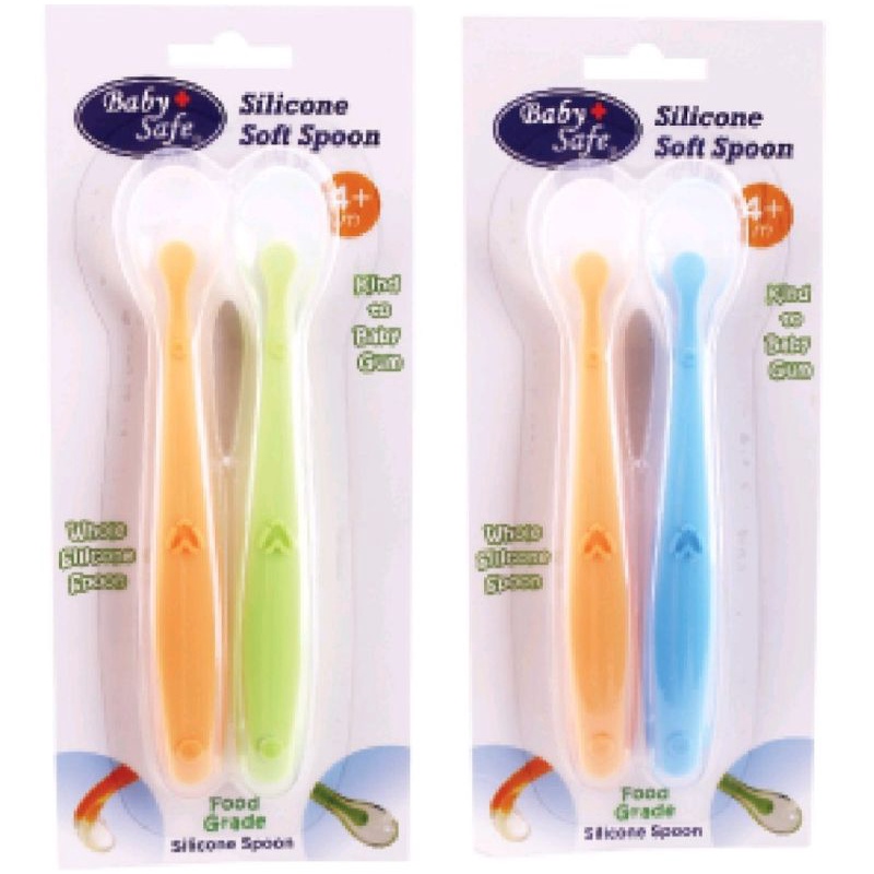 Babysafe silicone spoon ( SC009 )/sendok silicone