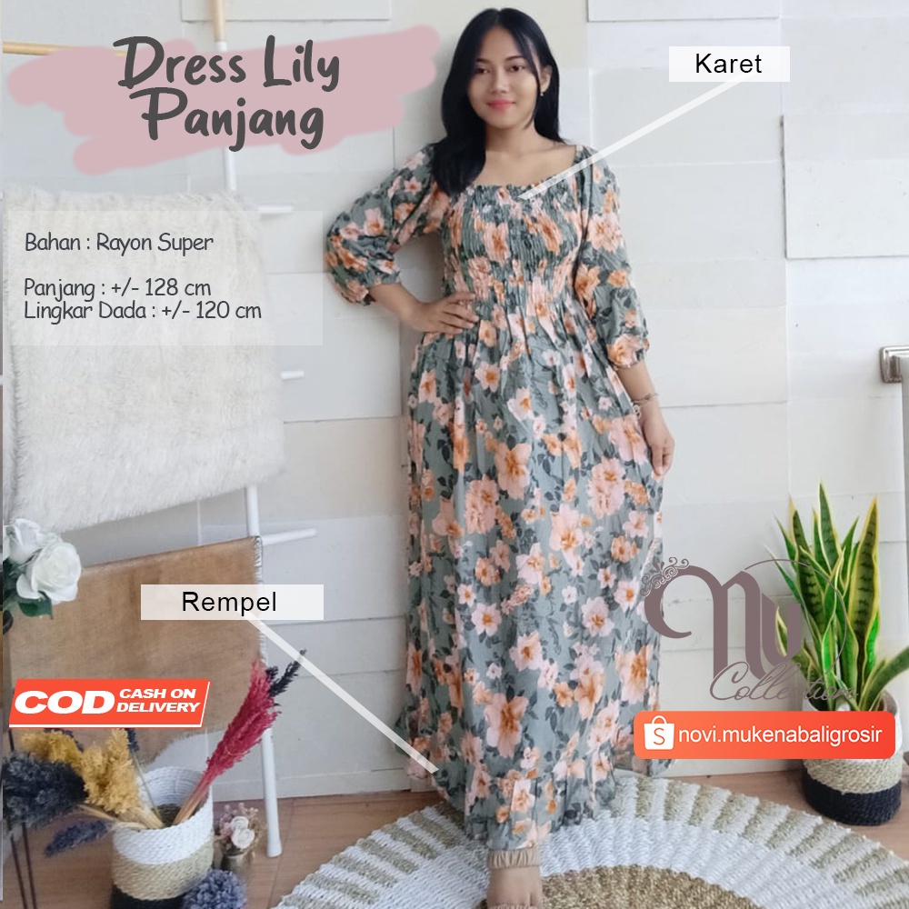DRESS LILY PANJANG NEW ARRIVAL