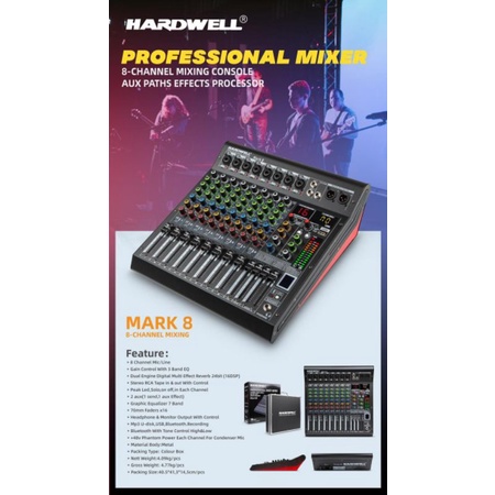 Mixer Audio Hardwell MARK 8 original 8channel
