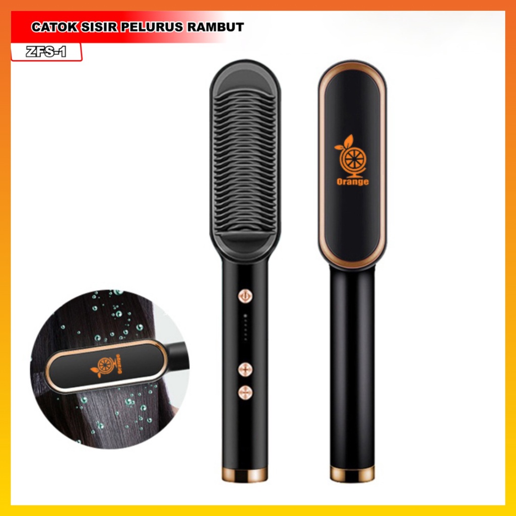 Catokan Rambut Mini Catokan Sisir Pelurus Dan Curly Rambut 2 In 1 Catokan Sisir Elektrik WHFURNITURE