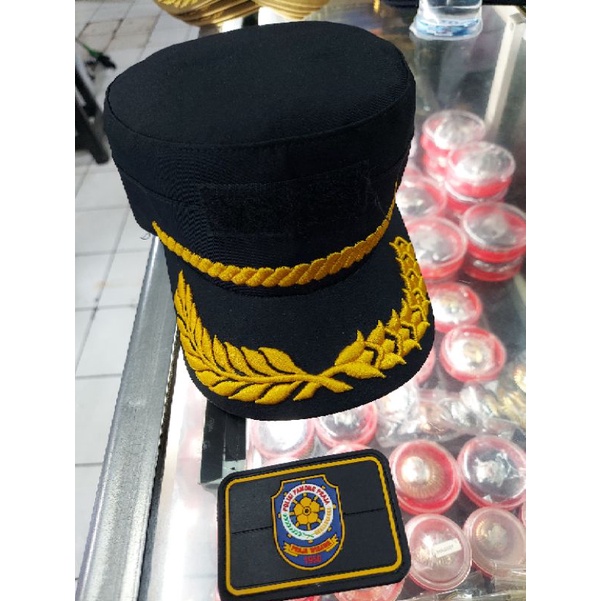 TOPI KOMANDO HITAM POL PP