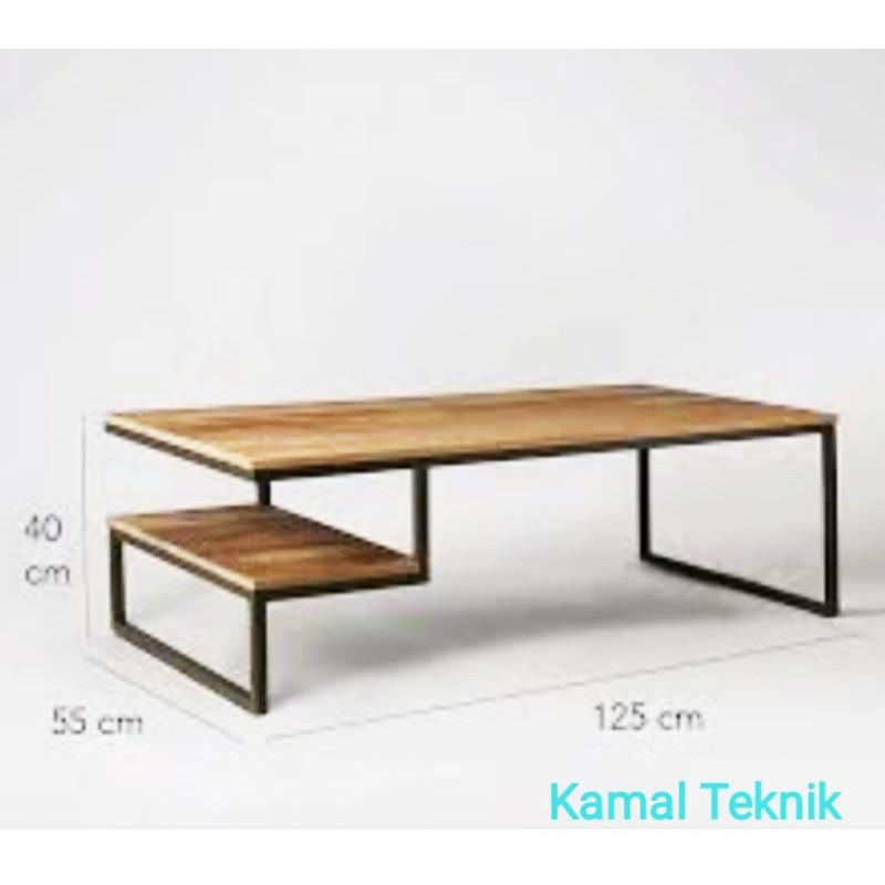 meja Belajar minimalis |rangka besi & HPL