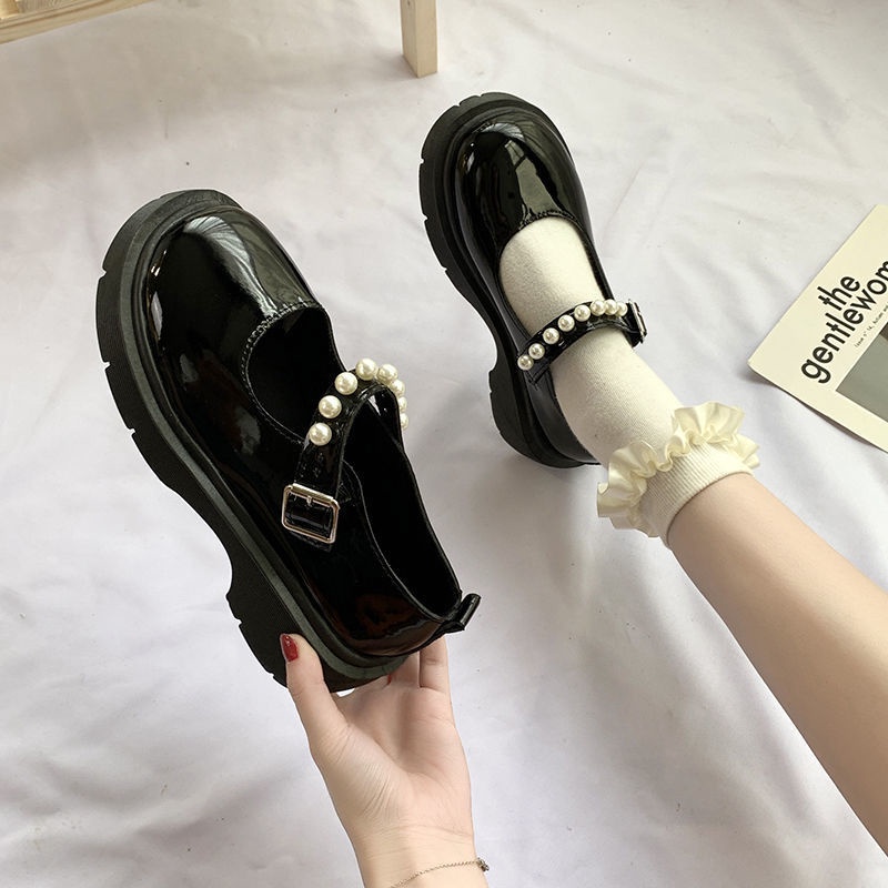 Sepatu Kerja Wanita Kasual Mutiara Import Sepatu Loafers Perempuan Casual Pearl Look Women Boots SK-028