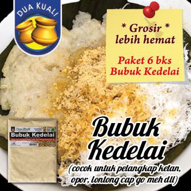 

PAKET 6PCS DUA KUALI BUBUK KEDELAI - PELENGKAP KETAN, OPOR DLL