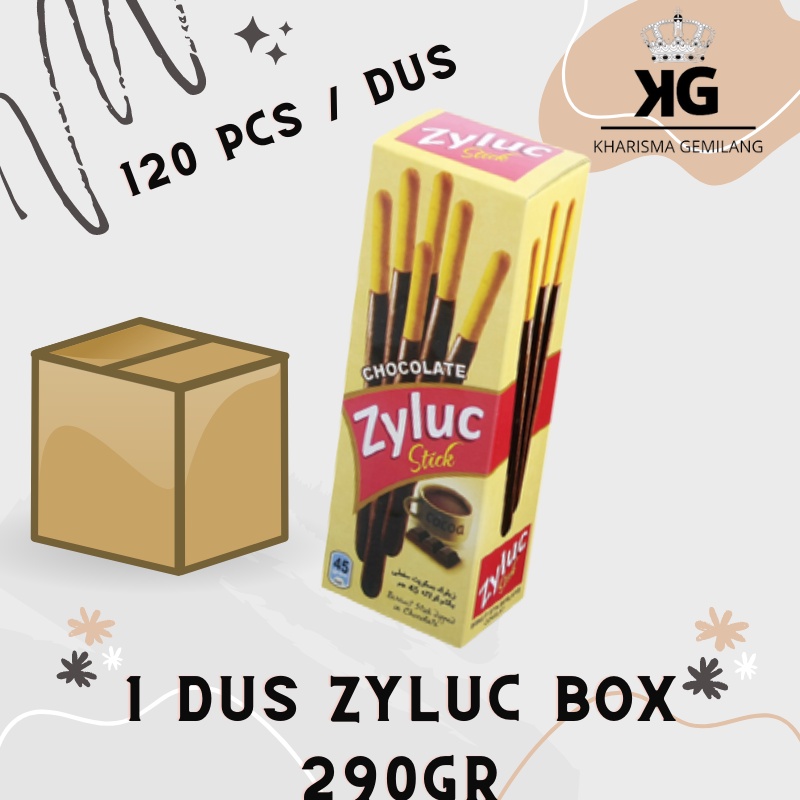 

BISKUIT - (1 DUS) ZYLUC STICK BOX 5.5 Kg Coklat Biskuit Stick Kue Kering Biscuit Cemilan Snack Anak Biskitop