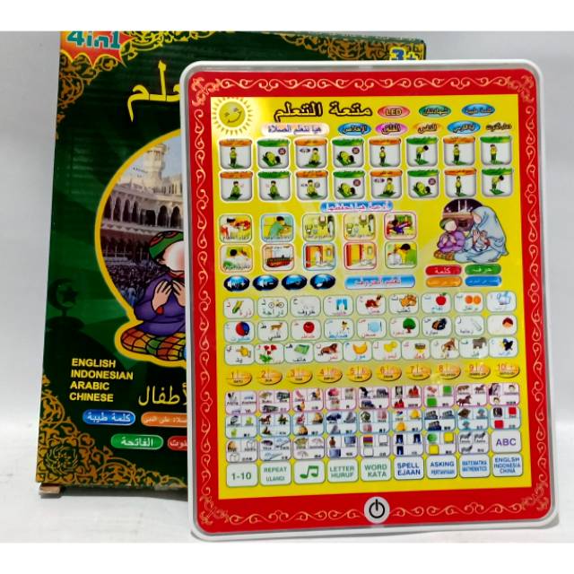 Mainan ipad 4in1 belajar bahasa