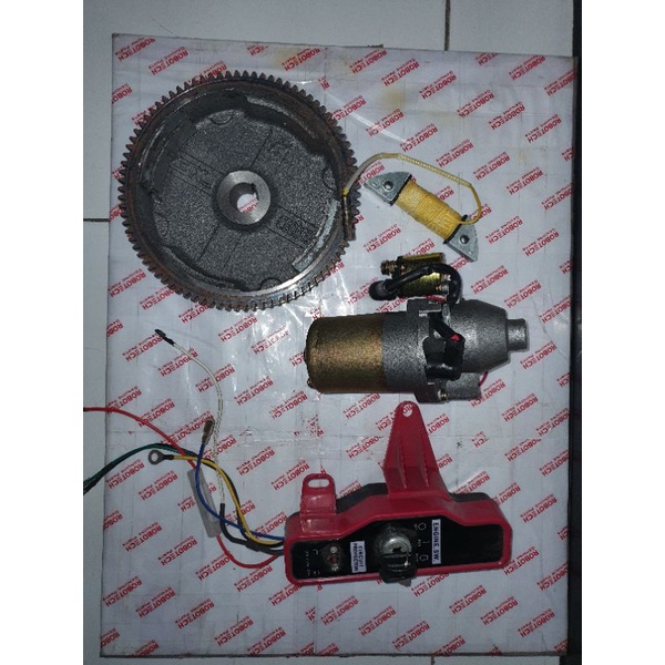 Paket Modif mesin gx160,200,220 Jadi Stater Merk Robotech