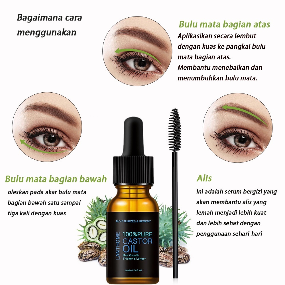 Serum Bulu Mata Dan Alis Eyelash Serum 10ml Serum Bulu Mata Alami Cairan Pertumbuhan Bulu mata, Pertumbuhan Bulu Mata Cepat