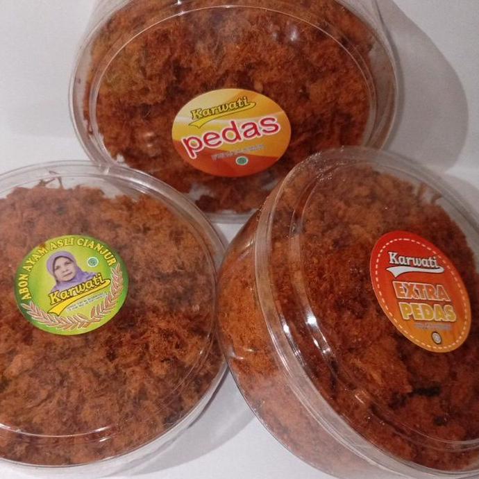 

GROSIR Abon Ayam Karwati Original Asli Cianjur Kemasan Toples Bening ♥