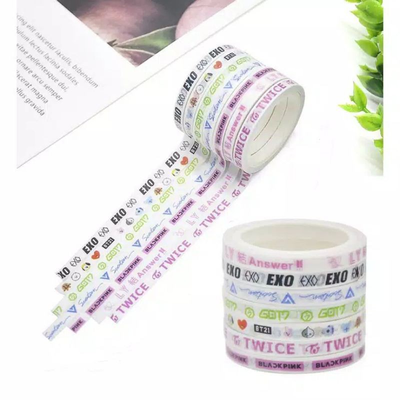 Selotip Washi tape twice seventeen got7