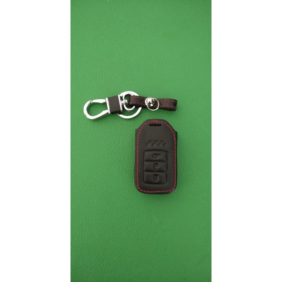 LEATHER KEY CASE SARUNG KUNCI KULIT HONDA HRV, CIVIC 3 TOMBOL