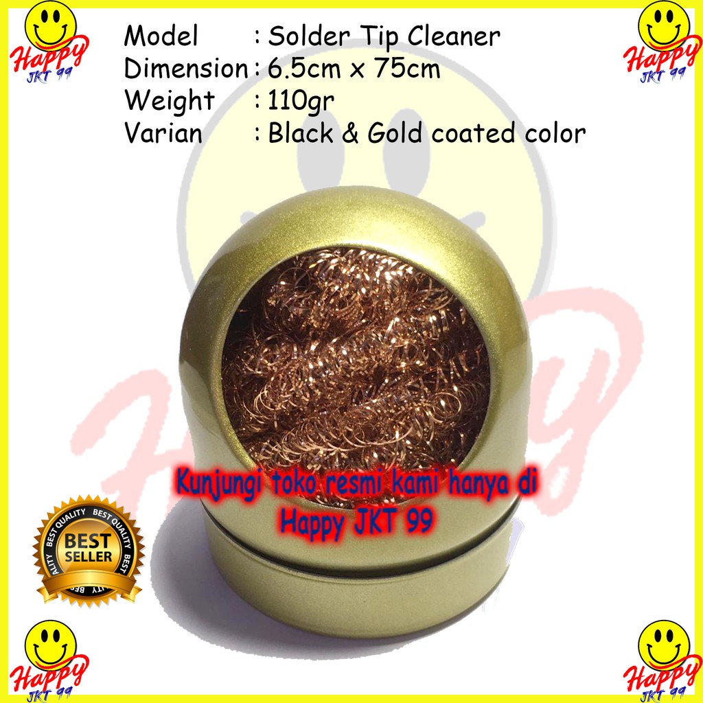 [ HAPPY JKT 99 ] PEMBERSIH MATA SOLDER + TEMPAT CUCI SOLDER TIP CLEANER COPPER BRASS