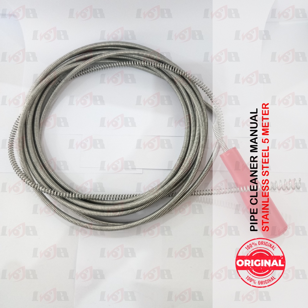 Pipe Cleaner Manual 5M Alat Pembersih Pipa Air Tersumbat Fleksibel