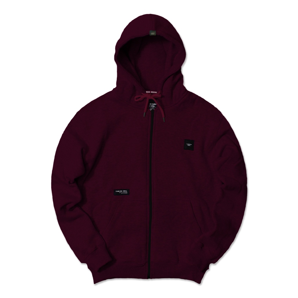 Throoxoriginal Jaket Merah Capriati Maroon || Hoodie Throox