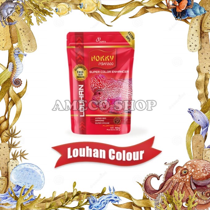 Hokky Pelet Pakan Ikan Louhan Super Color Enhancer