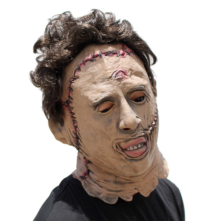 TOL-40 topeng latex karet full head muka terjahit scary face mask halloween pesta kostum