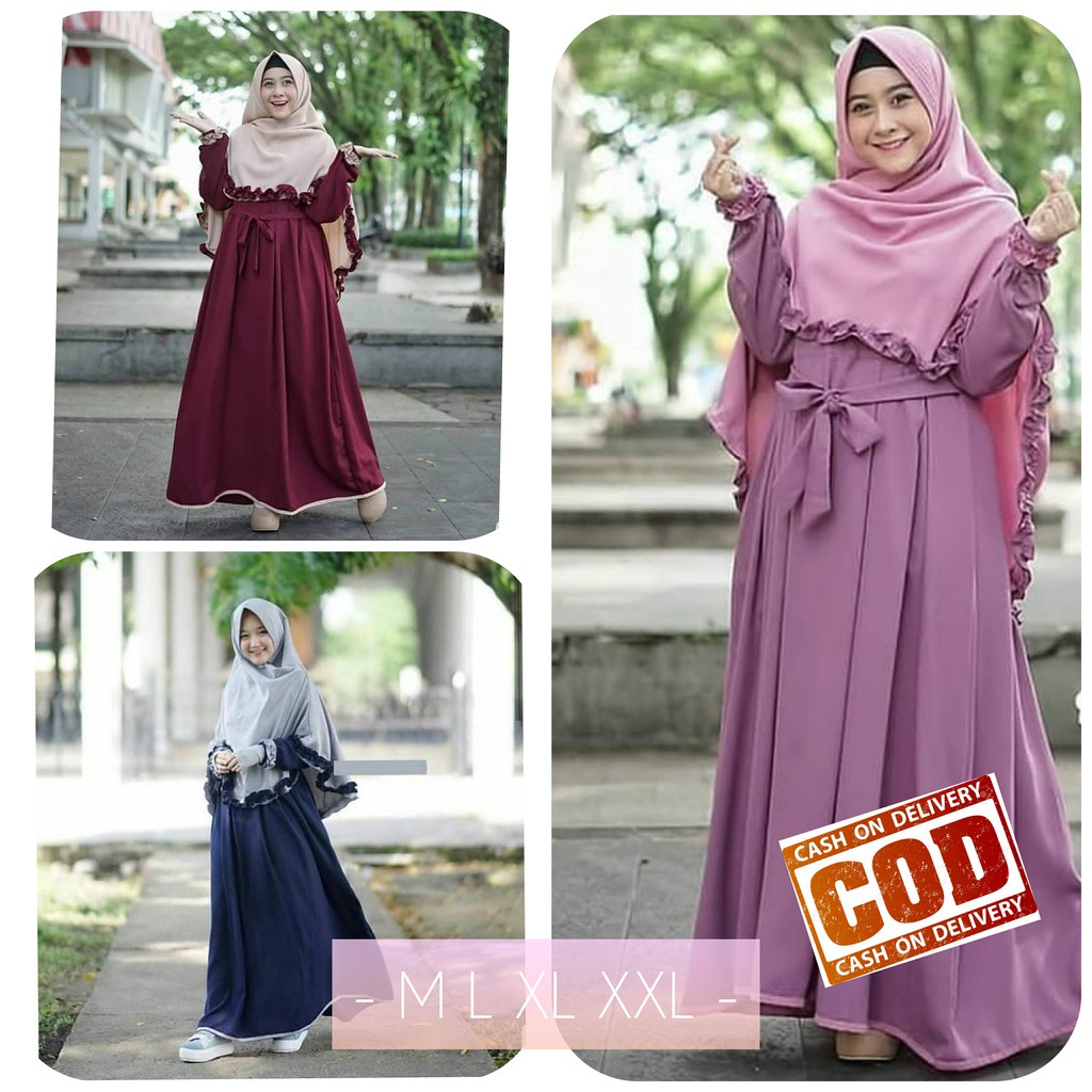 C.P - GAMIS SET ASHILA SYARI FREE HIJAB