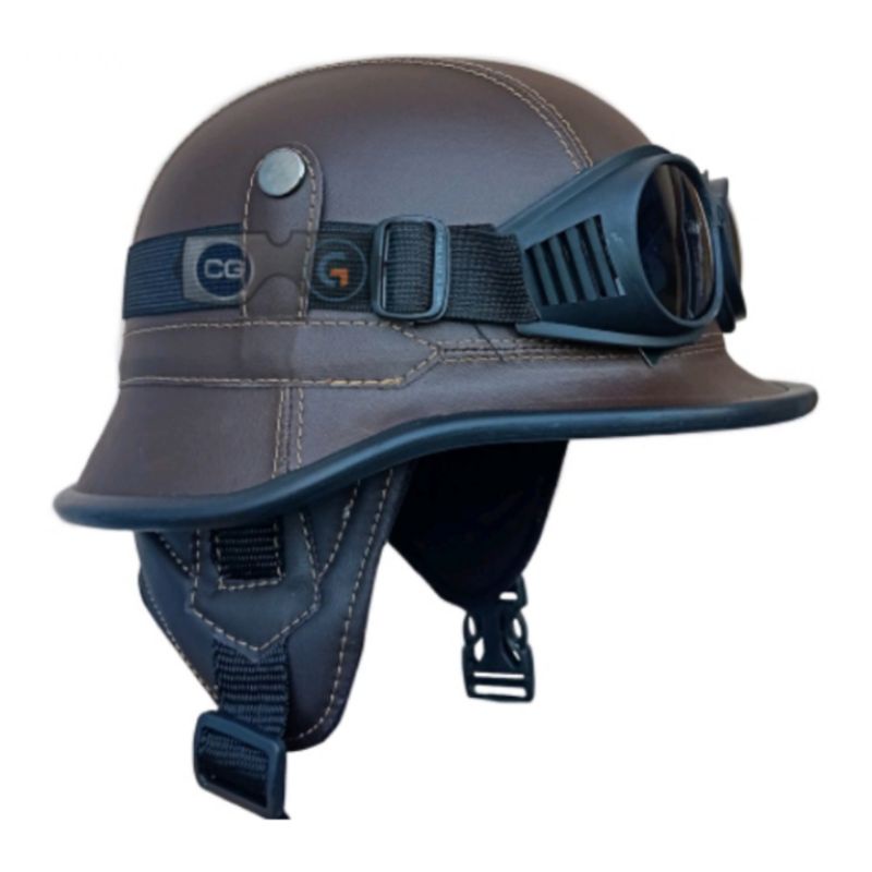 HELM  RETRO  MILENIAL./HELM KULIT KLASSIK NAZI JERMAN