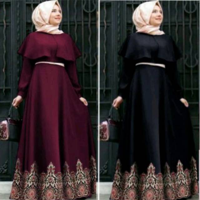 GG-GAMIS PESTA-GAMIS CAPE AGNES-MAXI PESTA-SALE-GAMIS BATIK