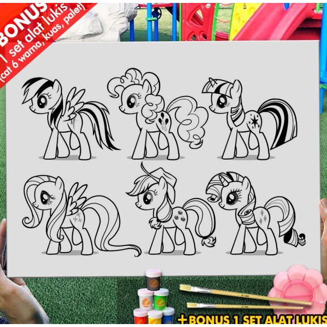 

Kanvas Lukis Coloring Pony Ty 30x40 cm MEL1182