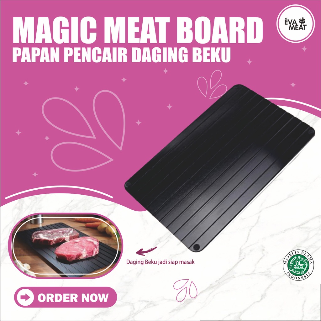 

Magic Meat Board / papan pencair / pelumer daging beku - defrosting tray - pencair - talenan bandung