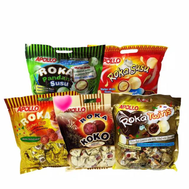 

Apollo Roka Wafer Ball Chocolate - Isi 50 pcs Original