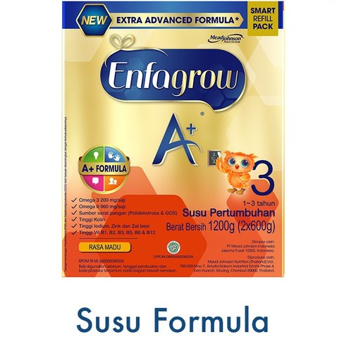 

ENFAGROW A3 1200 GRAM MADU