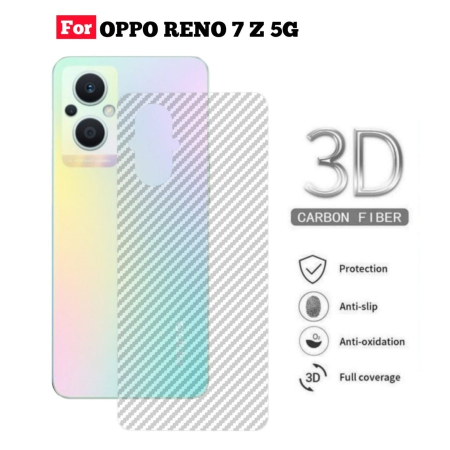 OPPO RENO 8T 8 5G 4G 8Z 8 PRO 7 7Z 6 6 PRO 5 5F BACK SKIN CARBON GARSKIN ANTI GORES BELAKANG