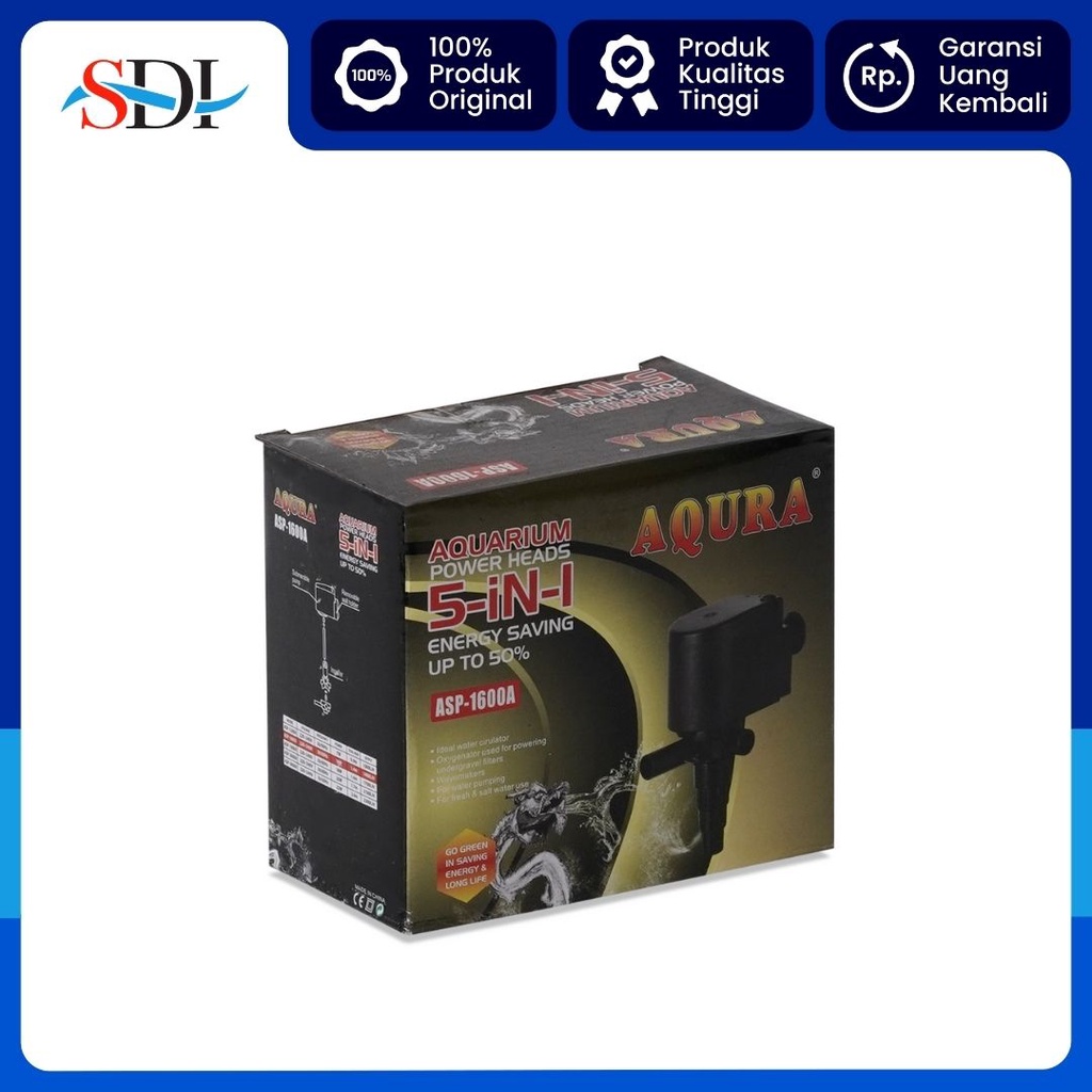 POMPA CELUP AQUARIUM AQURA ASP 1600A 1.4M 1400L/H