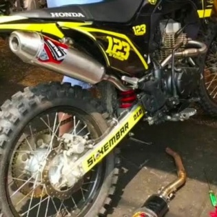 Promo Knalpot Norifumi Noctus T3 Klx 150 Crf 150 WR 155 Stainless Ori not RV - CRF 150L Diskon