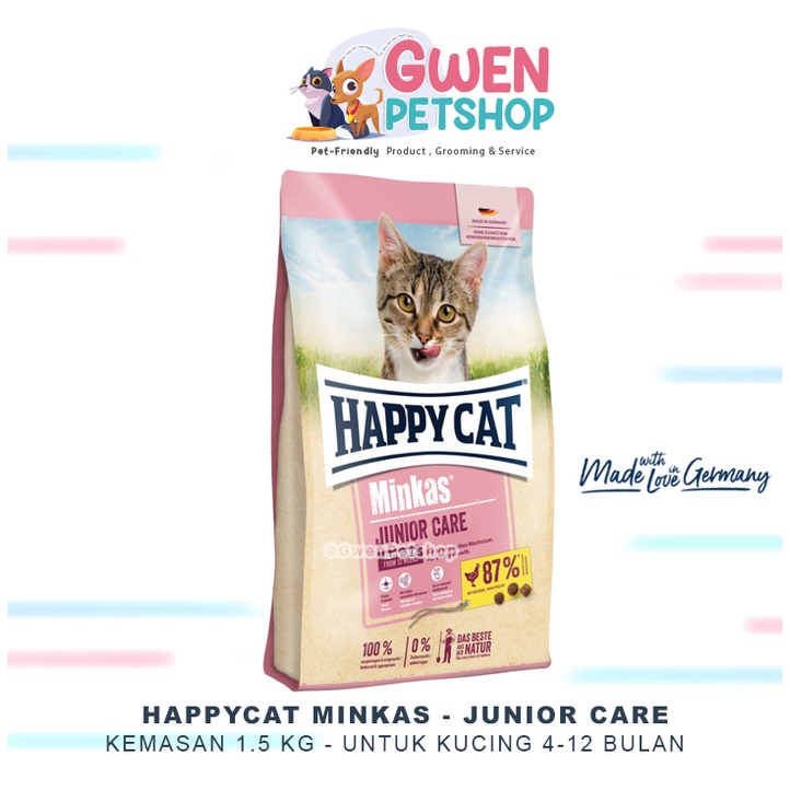 HAPPYCAT - MINKAS JUNIOR CARE 1.5KG ~~ HAPPY CAT MINKAS JUNIOR CARE 1,5KG