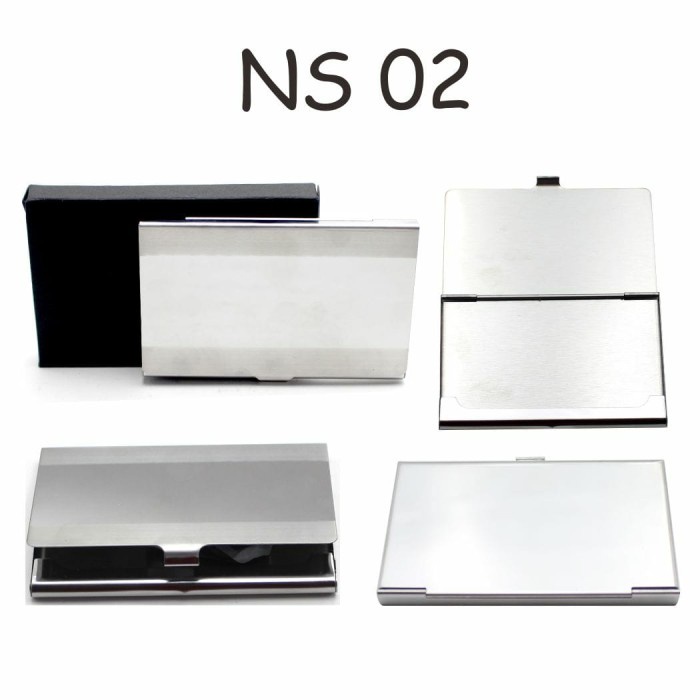 

Namecard Tempat Kartu Nama/Name Card Holder Stainless Steel Silver - Ncc Ns 02