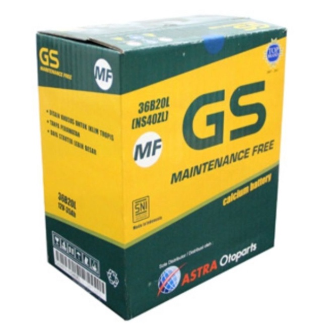 Aki GS MF NS40ZL Accu Astra Kering