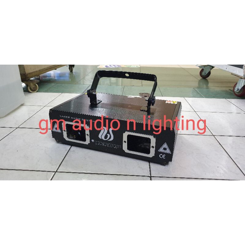 Lampu laser show 2 mata fullcolor lampu panggung club cafe dangdutan