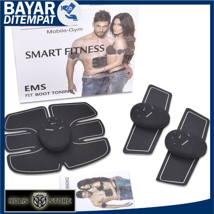 BISA COD MURAH Smart Fitness EMS Elektronic Muscle Simulator Trainning Gear Sixpad