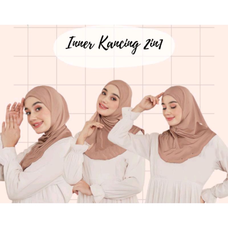 jilbab daleman jilbab kancing jilbab 2in1