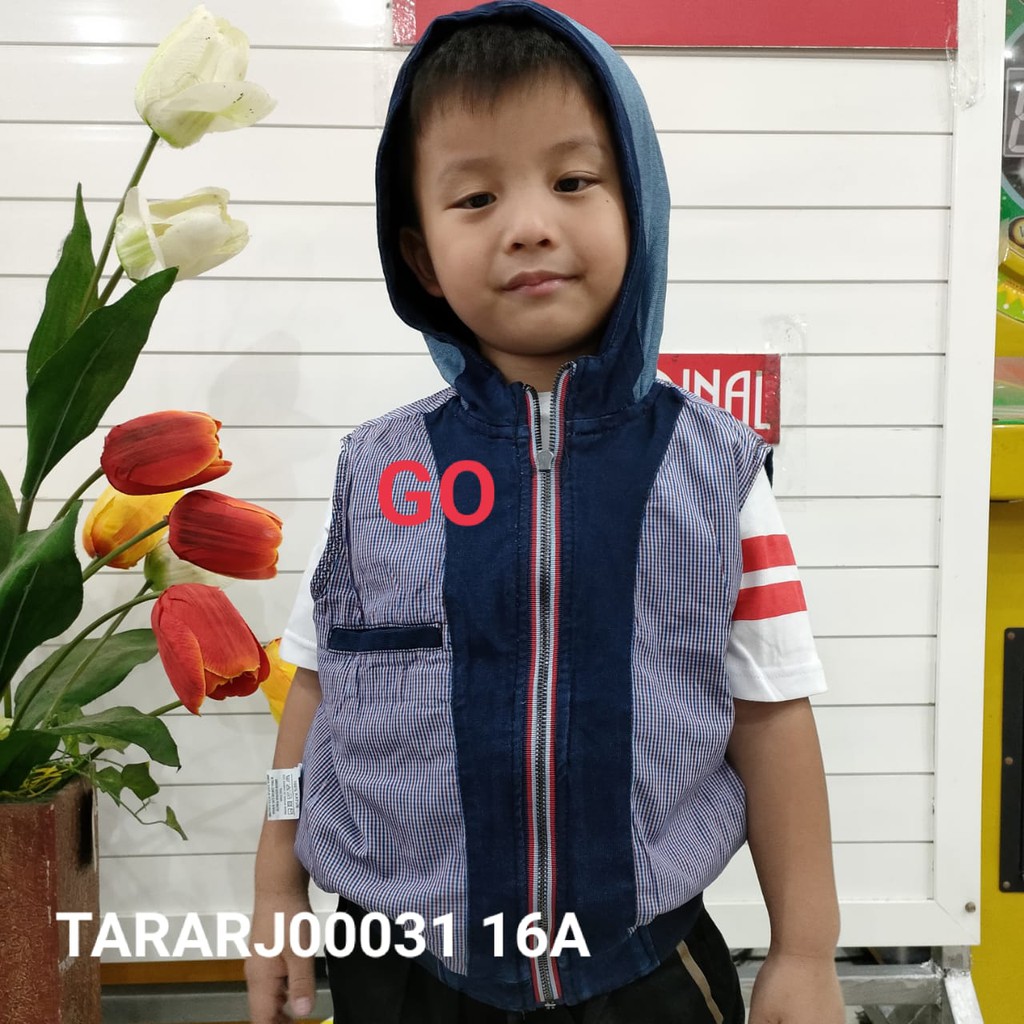 gos JKD CARDINAL KIDS ROMPI Anak Cowok Jaket Casual Anak Laki Laki Resleting Sweater Rompi Hoodie