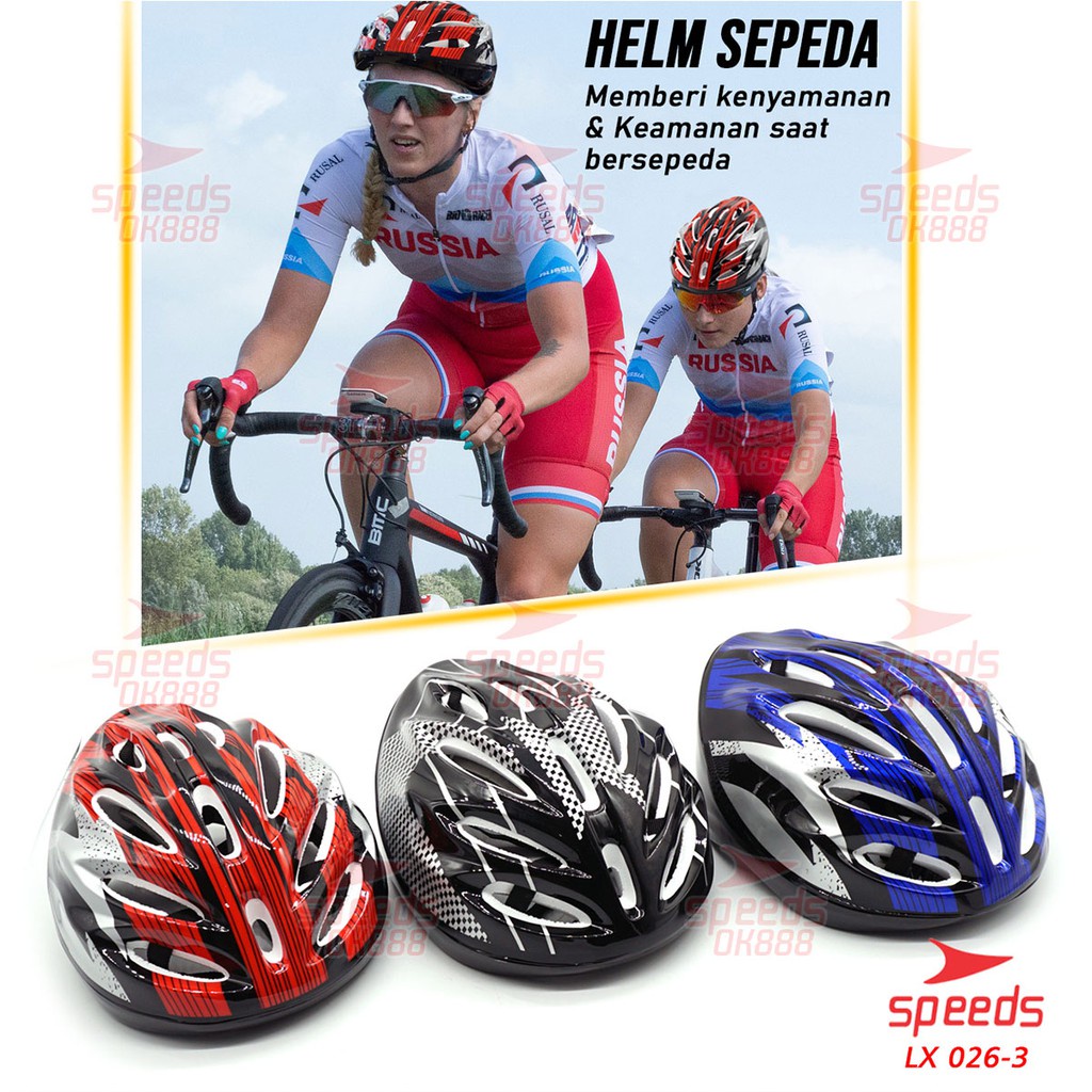 Helm Sepeda Gowes MTB Minion Dewasa Cycling Unisex Helmet Pelindung Kepala untuk Pria / Wanita 026-1 merah biru hitam abu abu grey