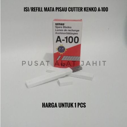 

ISI ULANG REFILL MATA PISAU CADANGAN SPARE BLADE CUTTER BIG KATER KECIL KENKO A-100 9 MM ASLI