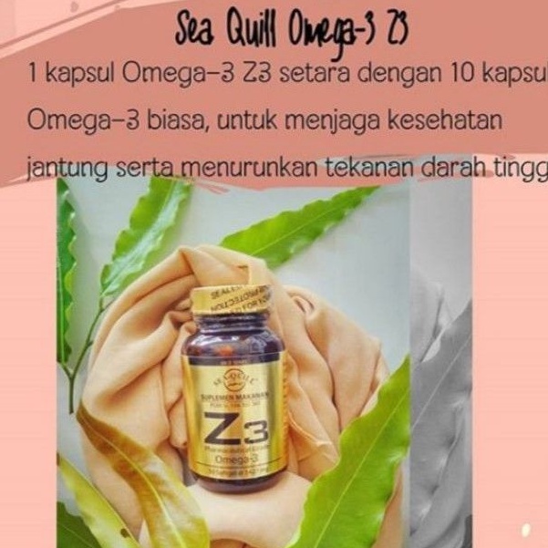 Sea - Quill Omega Z3 Vitamin untuk Jantung & Kolesterol  50 Kapsul