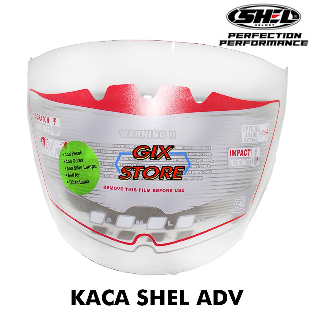 Kaca Helm Shel Adv Semi Cross Original