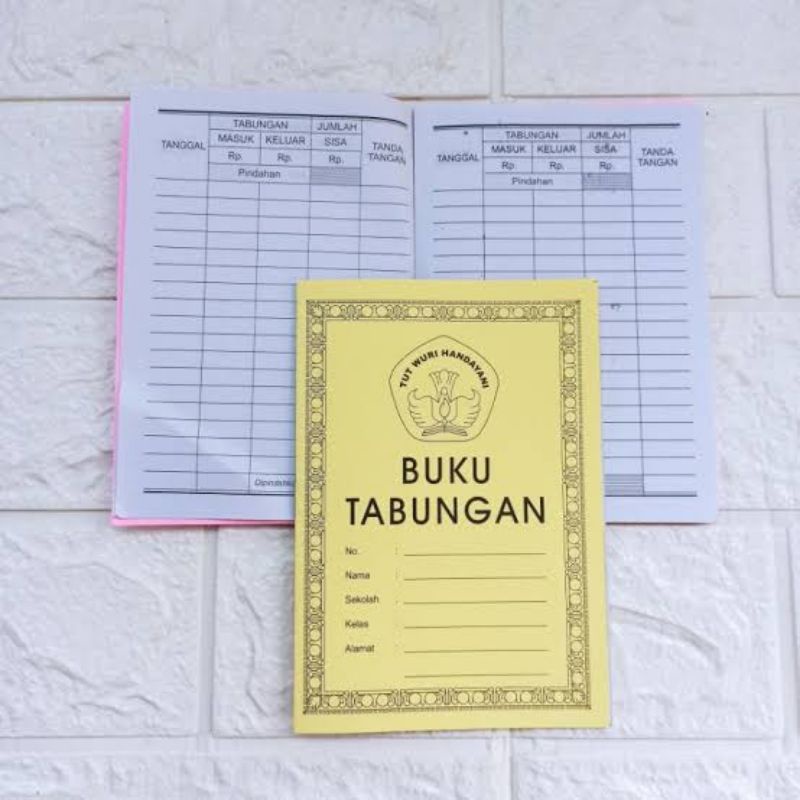 Buku Tabungan Sekolah / Buku Tabungan Kecil