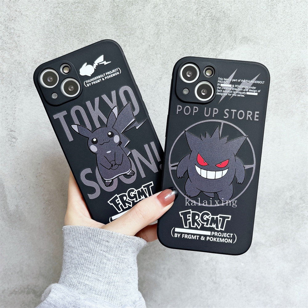 Pocket Monster Case untuk iPhone 13 Pro Max 12Pro 11 X XR Xs Max 7 8Plus Pikachu