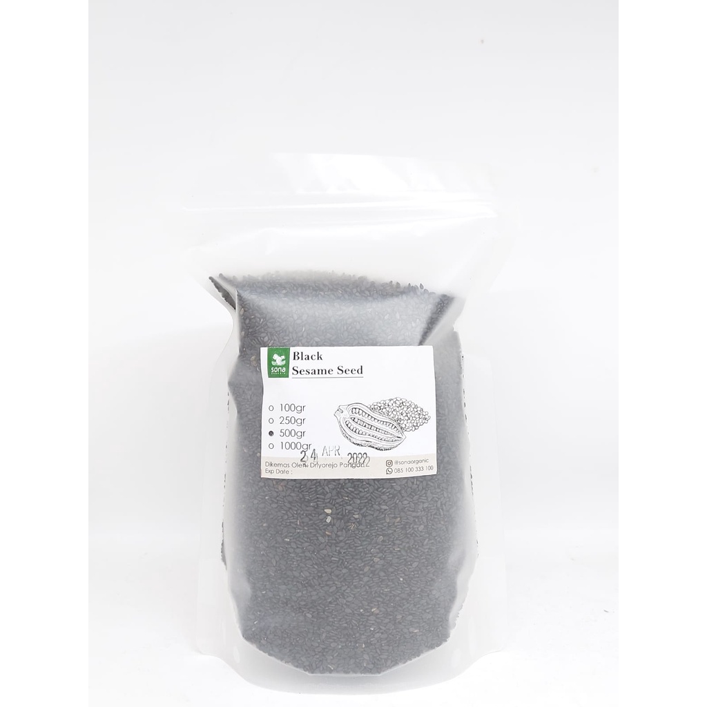 

Wijen Hitam 500gr - Black Sesame Seed 500gr